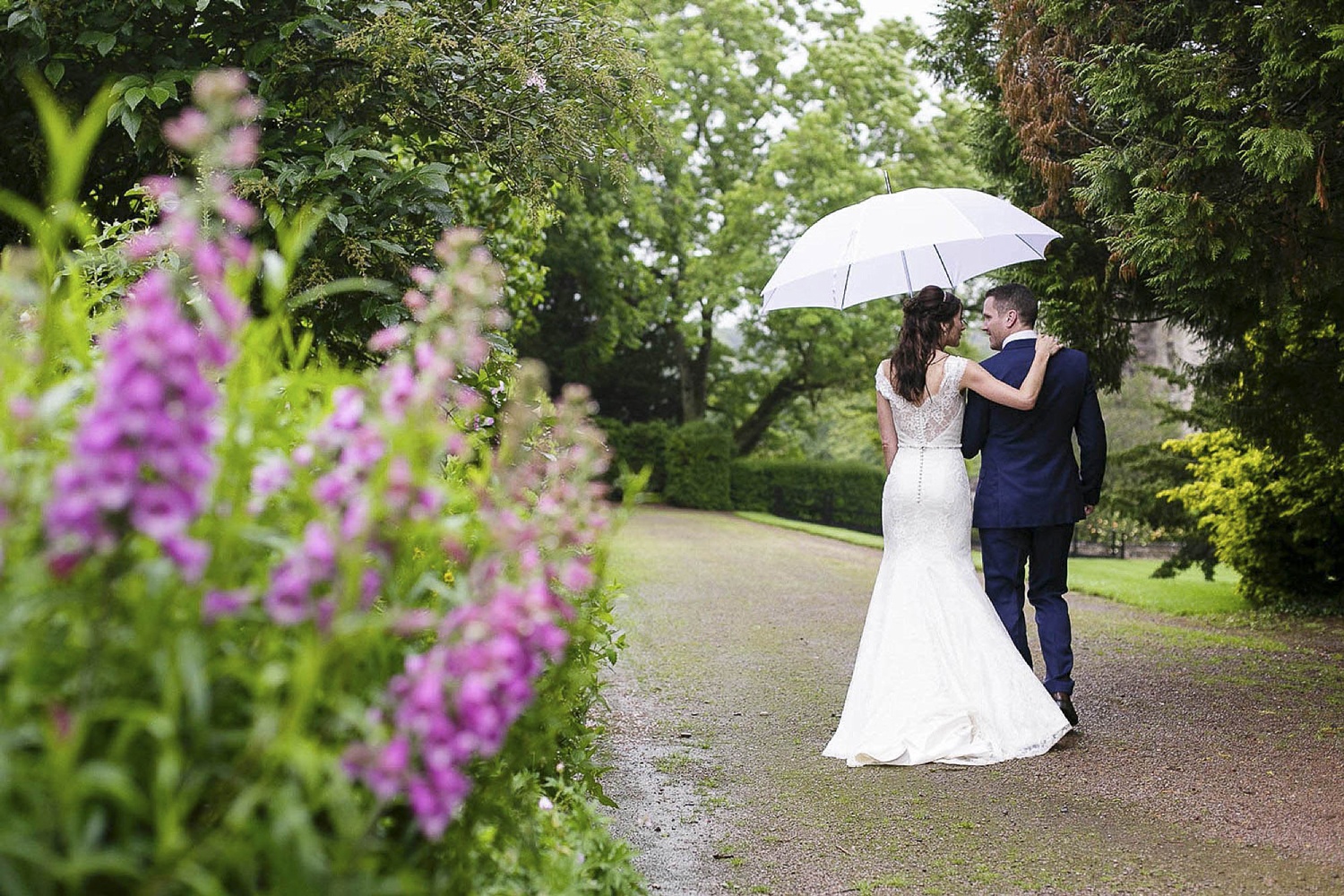 MorLove Blog Charlene Morton Wedding Photographer Clearwell Castle Romantic Garden Shot