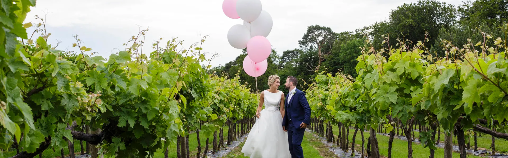 Wedding Photographer Llanerch Vineyard Balloons Quirky