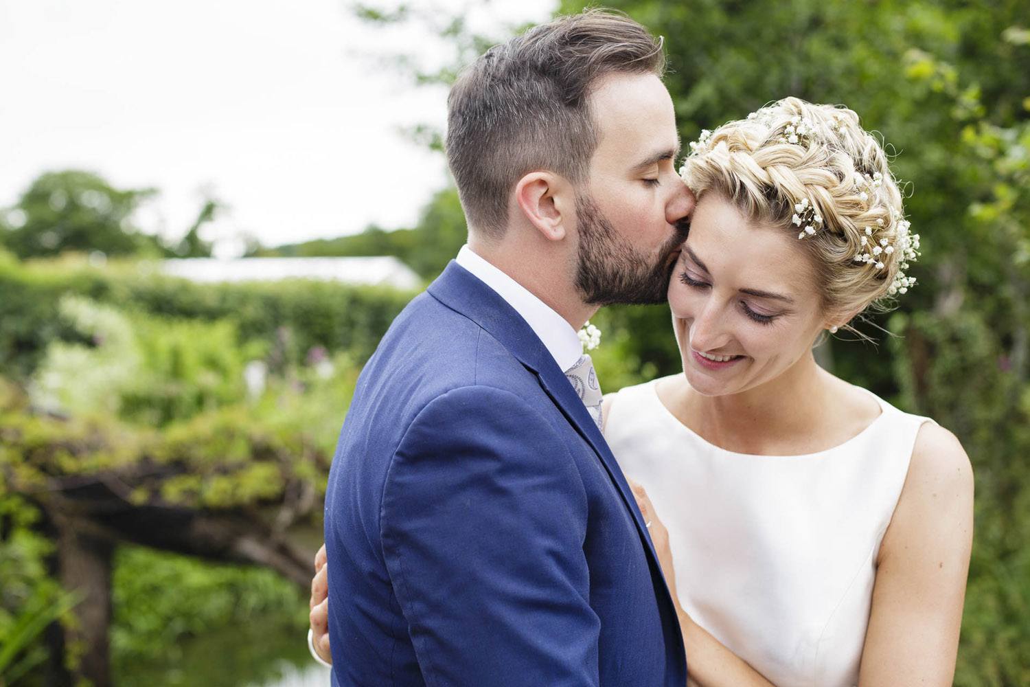 Wedding Photographer Llanerch Vineyard Love Kissing