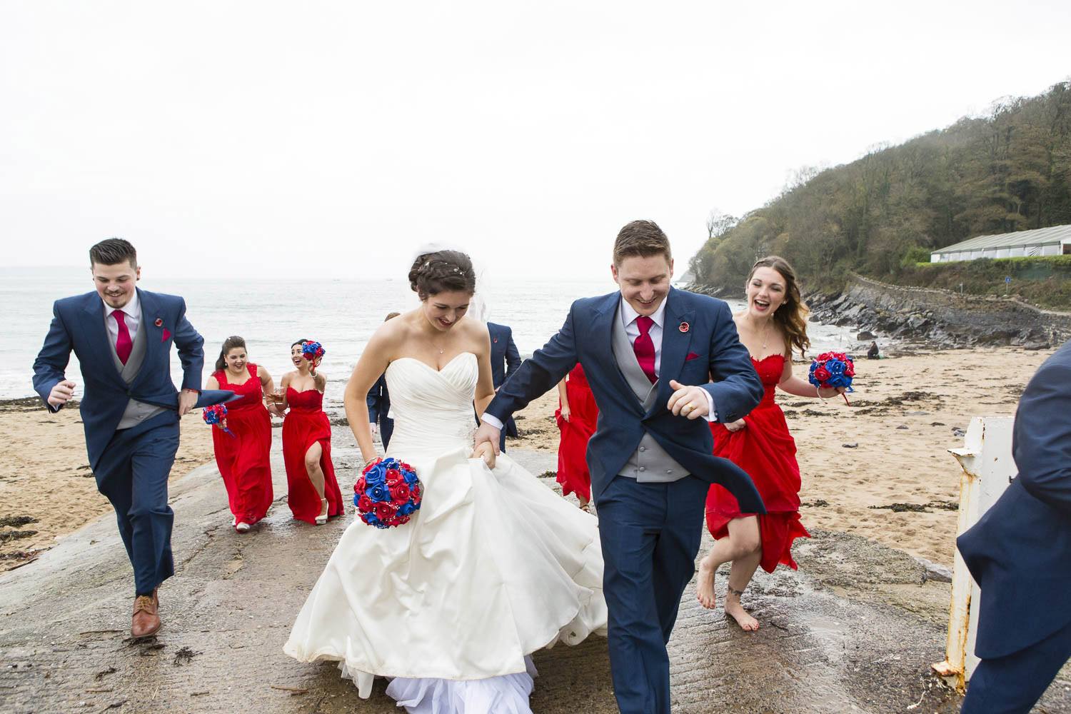 Super Hero Themed Wedding at Oxwich Bay, Swansea
