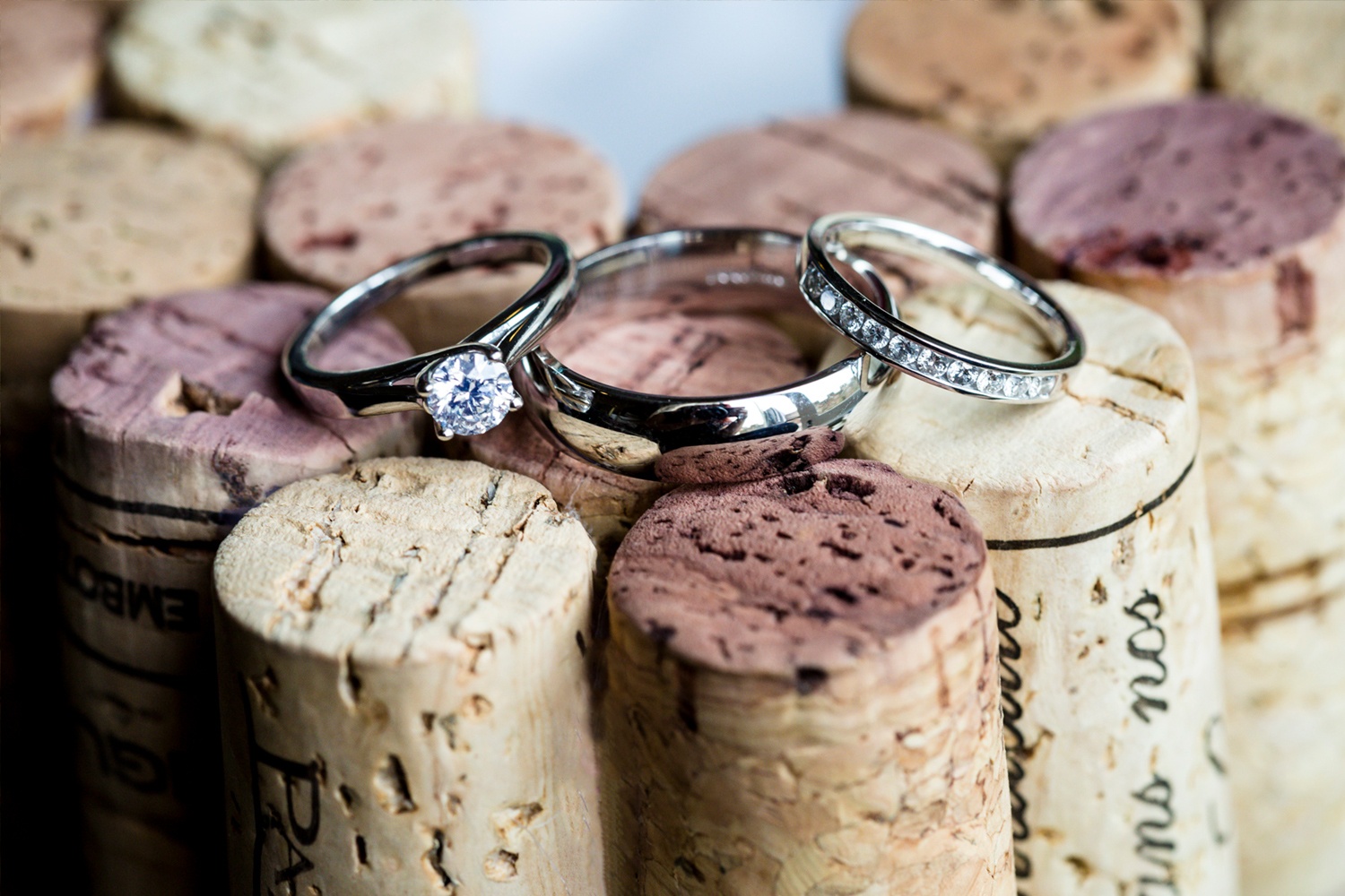 MorLove Wedding Caer Llan Charlene Morton Ring Wine Corks