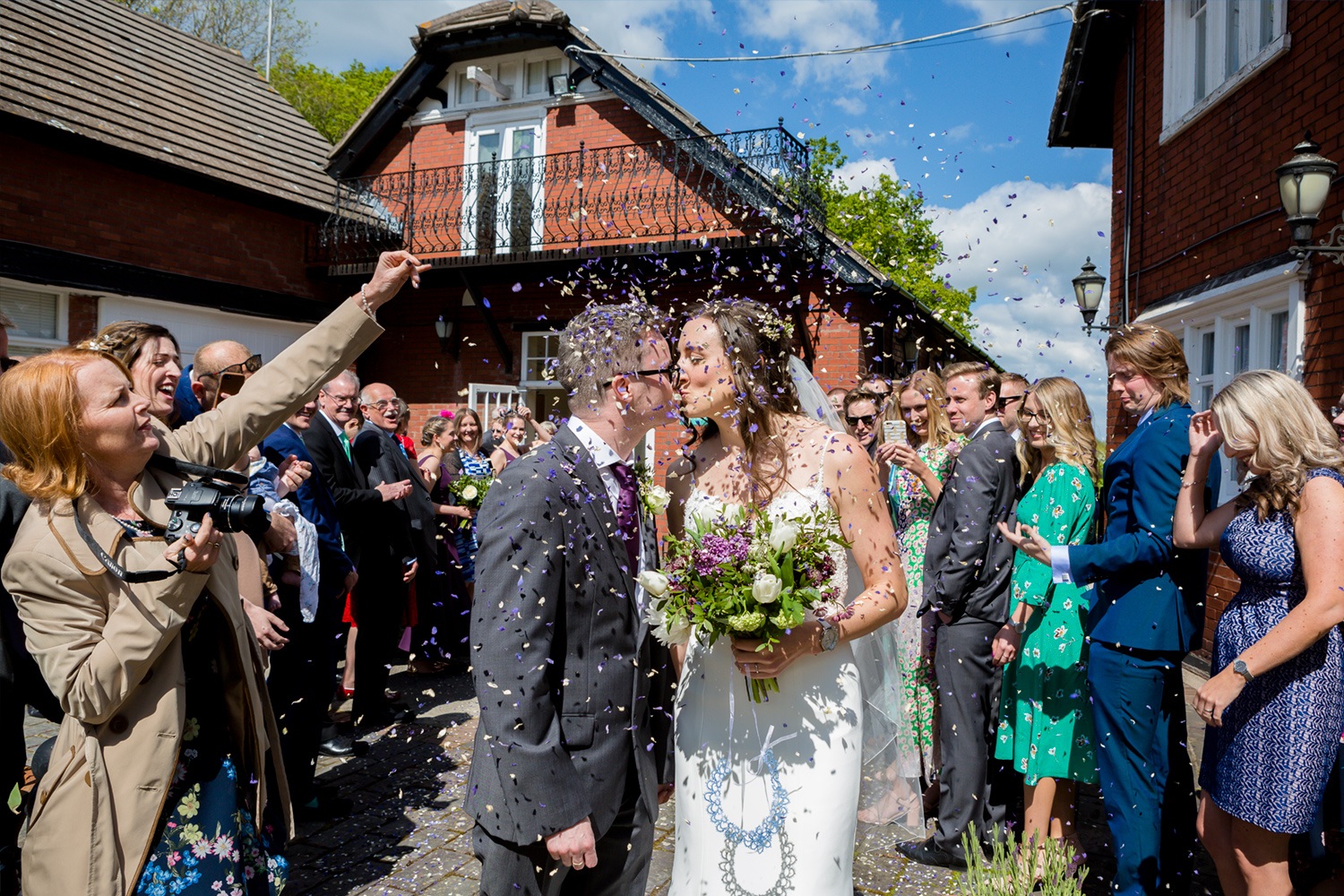 MorLove Wedding Photographer Charlene Morton Berwick Lodge Confetti Just Married